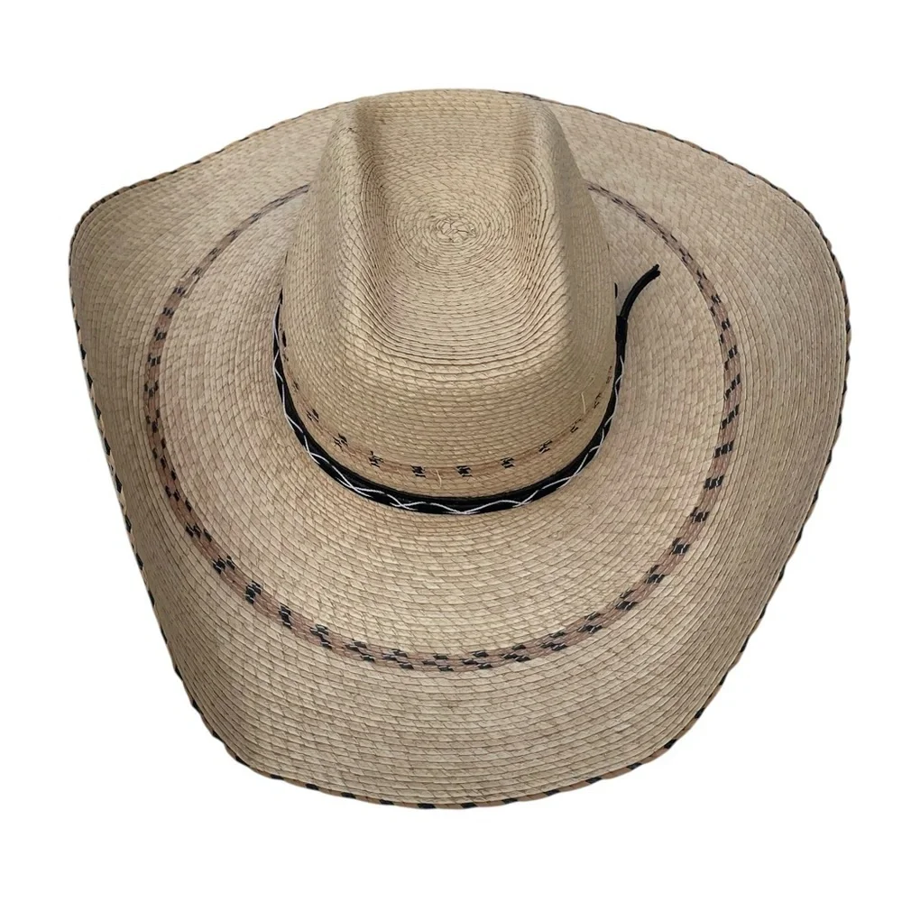 Bullhide straw cowboy hat cowgirl western country festival tan brown